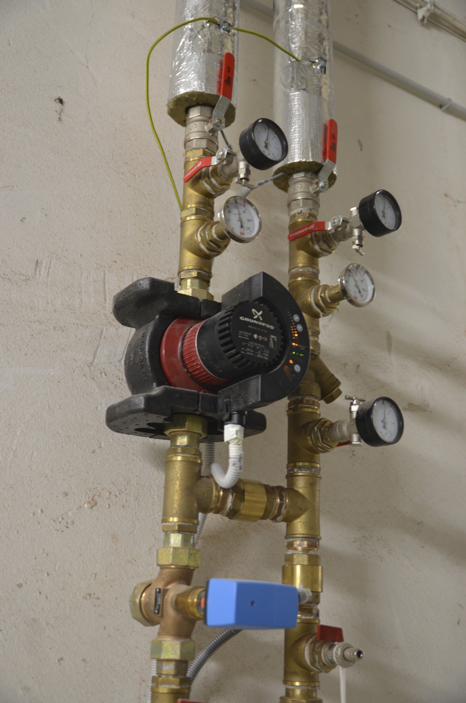 Obr.3 Regulačná stanica s trojcestným ventilom